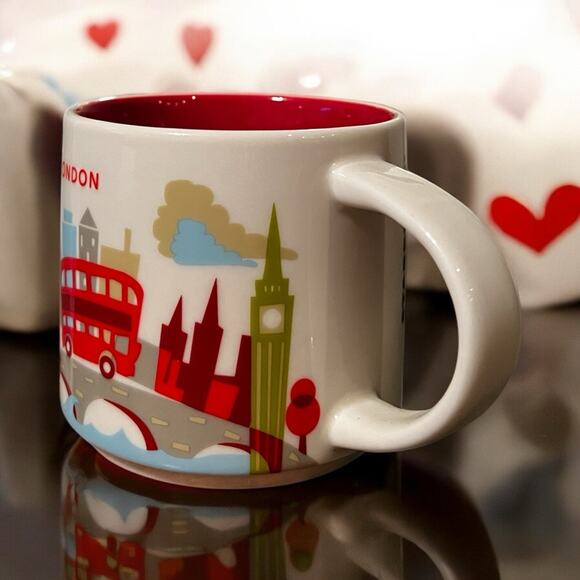 Starbucks London You Are Here Mug 2017 14oz Ceramic Coffee Cup EUC - Picture 2 of 7